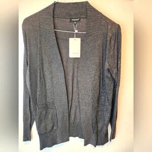 New‎ Grey Cardigan Sweater NWT Size 0X  / 1X